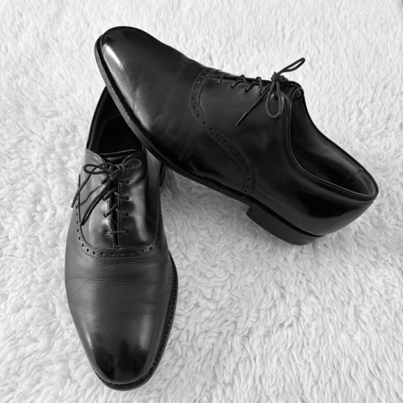 Allen Edmonds Black leather Oxfords Shoes size 9.5 EEE main image 12
